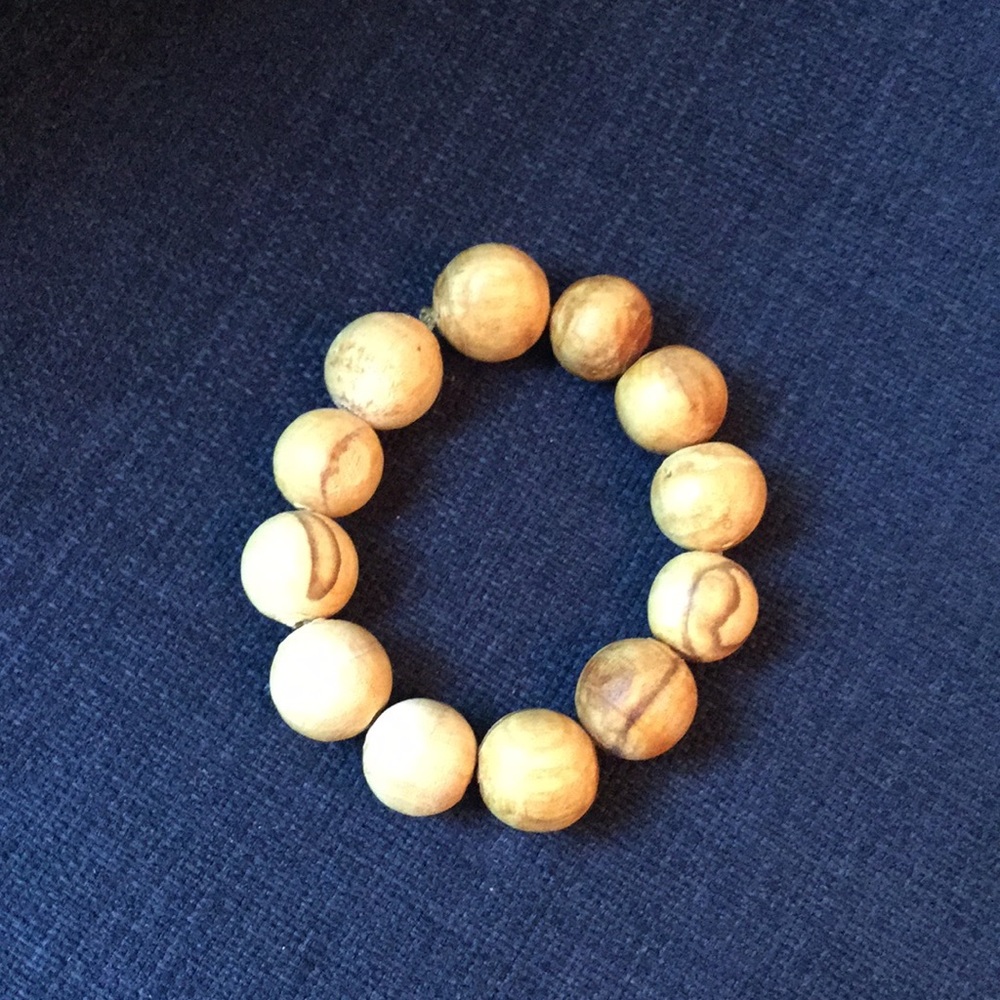 Palo Santo wooden sphere bracelet